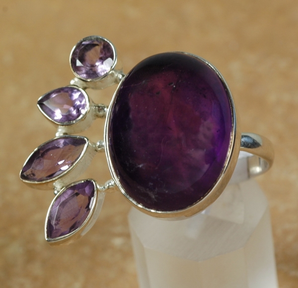 Silberring mit Amethyst